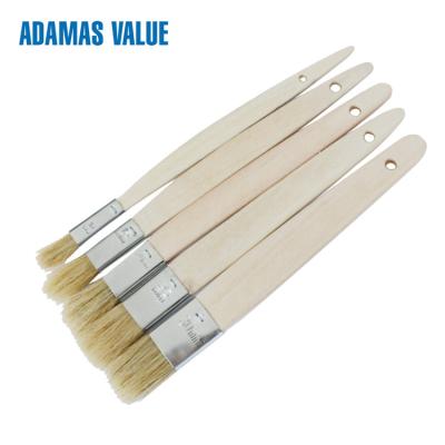 China Fitch Brush Natural Bristle Paint Brush 10mm-30mm Hard Wooden Handle for sale
