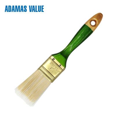 China Tapered brush,flat paint brush,wooden paint brush handles with synthetic filament for sale
