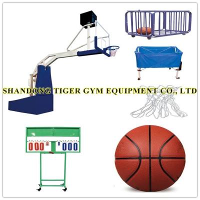 China Basketball Equipment Basketball Stand/Backboard/Hoop/Net/Suspended Substitution Cards/Cart/Scoreboard/ball for sale