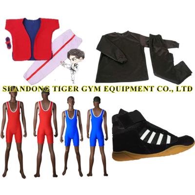 China Wrestling Equipment Chinese Wrestling Suit / Wrestling Costume / Weight Control Suit / Wrestling Shoes for sale