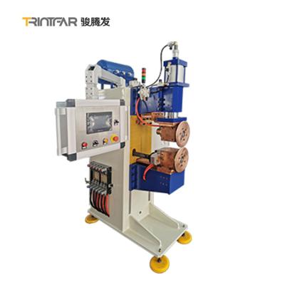 China Stainless Steel Automatic Pneumatic Muffler Seam Welding Machine Capacitor Discharge for sale