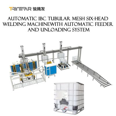 China IBC Tank Tubular Mesh Auto Welding Machine With Automatic Unloading System for sale