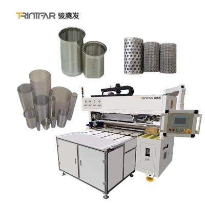 China El metal perforó la soldadora inoxidable de Mesh Cylinder Pipe Tube Filter del alambre de acero en venta
