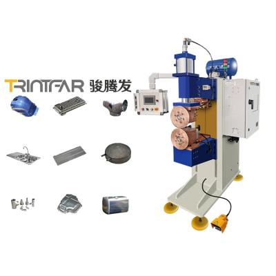 China PLC Controlled Seam Welding Machine With 300 - 900mm Dimensions And 50KVA Rated Capacity for sale