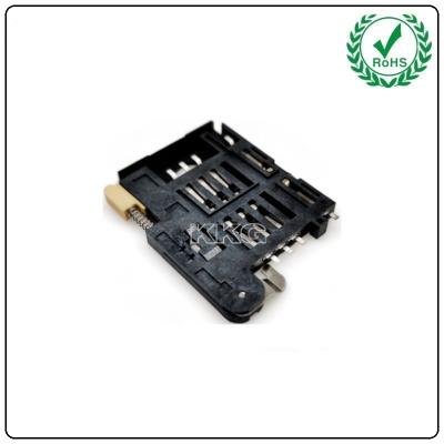 China 8 Pin Smart Card Connector With 5000 Cycles Lifespan for sale