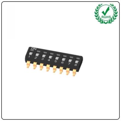 China 2.54mm Pitch Gull Wing Lead SMD DIP Switch 25mA 24VDC for sale