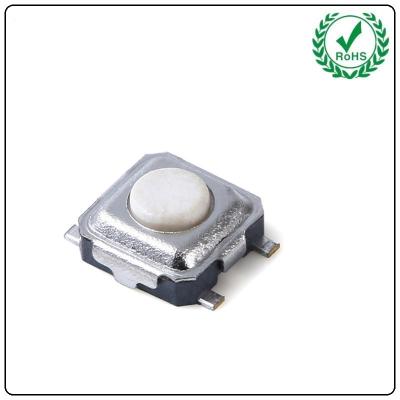 China White Button 4 Pins SMD Tactile Switch 3x3 1.5-2.0mm Height for sale