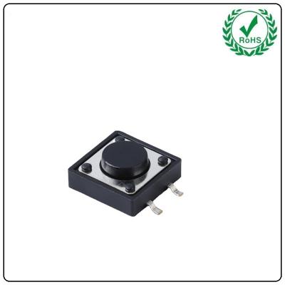 China IP65 4pins 12x12 Smd Tactile Switch , Mini Tact Switch 12x12 for sale