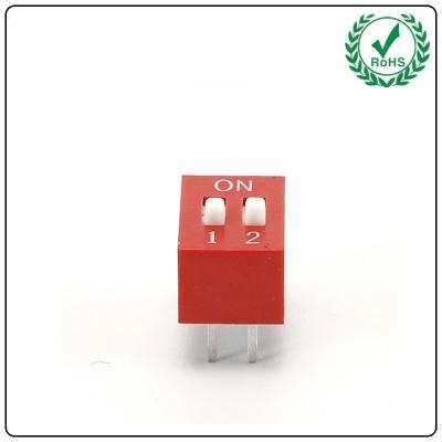China 8 Position 1P 2P Waterproof Electronic Dip Switch Single Pole Single Throw 2.54 Pitch for sale