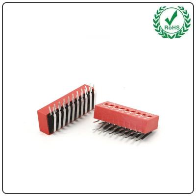 China 30000 cycles Life Surface Mount Dip Switch 4 Position 2.54mm for sale