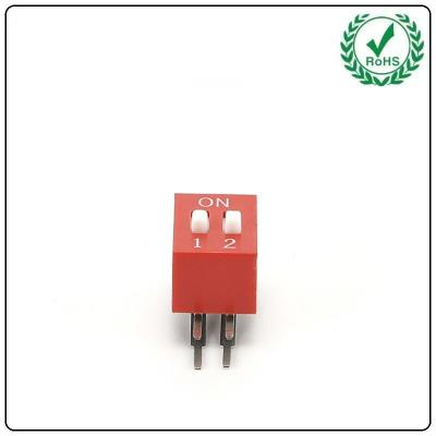 China Raised Recessed Actuator DA Series SPST Dip Switch 0.1A Current Rating for sale