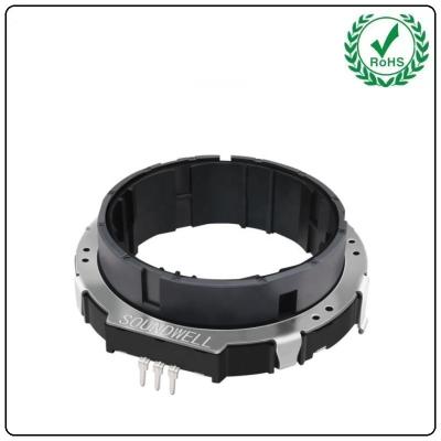 China 60mm Size Ring Encoder Type EC60 Hollow Shaft Rotary Encoder Controller With Mounting Bracket SOUNDWELL for sale