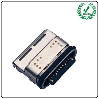 China DX07WH24JA3R1200-01 Right angle female USB TYPE C, Receptacle IPX8 ON BOARD Double row 24pin SMT à venda