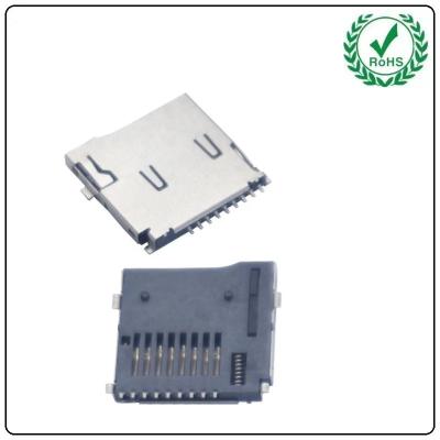 China Factory Supplier 8 Plus 1 Pin SMT Push Double Pressure Type Micro SD Card Socket Connector for sale