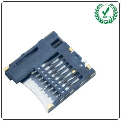 中国 LCP 8pin H1.85mm Micro SD Card Connector , T Flash Type TF Card Reader Holder 販売のため