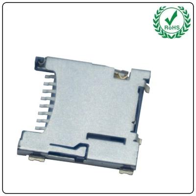 China Push Push Type Micro SD Card Socket , 1.45H 8Pin SMT TF Card Connector for sale