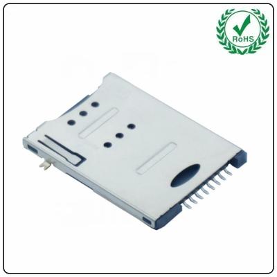 China Hete Verkoop Sim Card Smt Push-Push 6+2 Pin Type Sim Card Socket 8pin Te koop