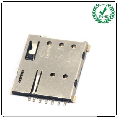 China Tipo estable tableta Sim Card Socket Holder Connector nano del empuje del empuje del funcionamiento en venta