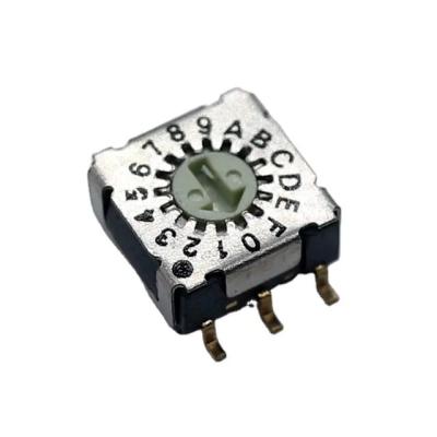 China Interruptor de seletor giratório personalizado Mini Rotary Switch da posição do interruptor rotativo 8-6 à venda