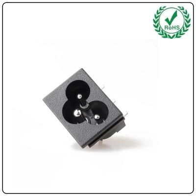 China High Quality AC Power Socket C6 Type Two Core Card Plug Connector With Ear Screw Fixed Mickey Mouse Socket en venta