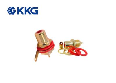 China Brass Alloy Body RCA Connector Socket 50Hz brass Pin pom Washer for sale