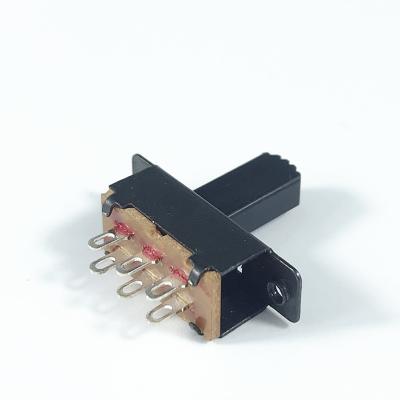 China Interruptor de corrediça, DPDT 6 Pin Sliding Switch, interruptor lateral vertical do tato do impulso, interruptor -Fora no micro interruptor de alavanca à venda