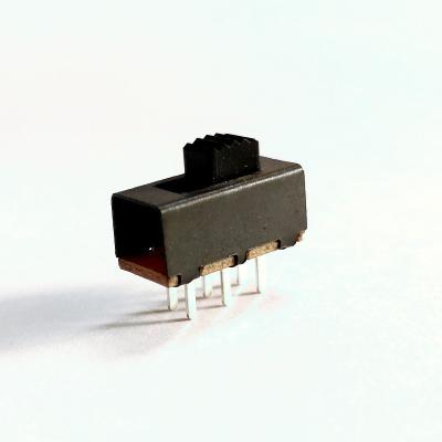 中国 スライド スイッチ、2P2T 6 Pinの引き戸のスイッチ、断続器オンオフの縦押しの気転スイッチ、小型トグル スイッチ 販売のため