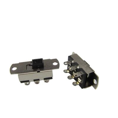 China DC50V 0.5A 2P2T Miniature Right Angle Slide Switch for sale
