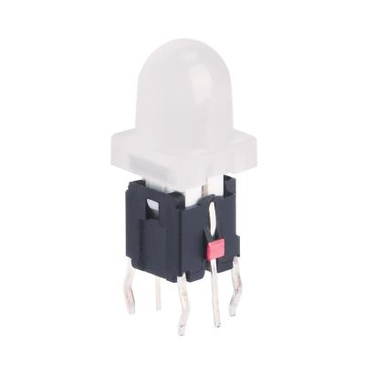 China 6mm Silicone Button Illuminated Tact Switch With Nipple Cap for sale