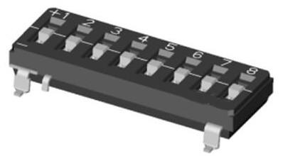 China Tipo interruptor del estado de la serie de DTS tri DIP de la ventaja de SMD con la cubierta de Thermoplatic en venta