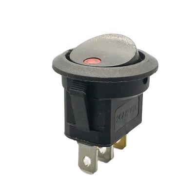 China Round 12V On Off Red LED Rocker Switch For Car / Boat for sale