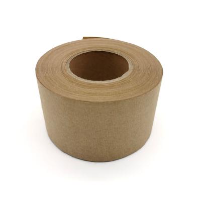China Brown Water Activated Gummed Kraft Paper Tape 0.11mm - 0.19mm For Packaging for sale
