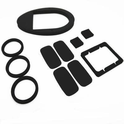 China Die Cutting Round Flat Neoprene CR EPDM Rubber Full Face Gaskets for sale