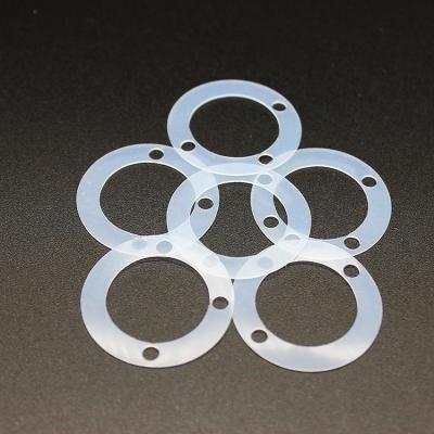 China White Round Rubber Transparent Self Adhesive Silicone Gasket for sale