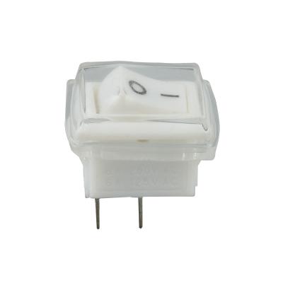 China Dust Proof Rocker Switch 2 Pins White Black T85 For Electric Equipment Te koop