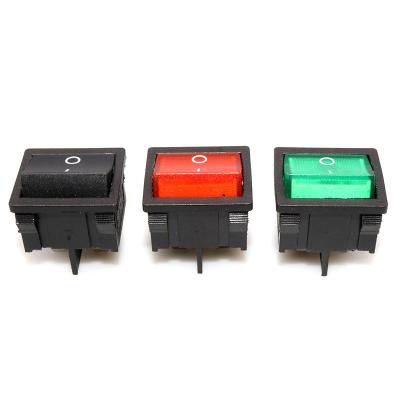 China Copper Illuminated 4 Pins Rocker Power Switch Green Red For Boat en venta