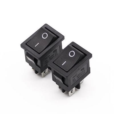 China 2 Gear 4 Pin VDE Rocker Boat Switch 21x15mm Panel On Off T85 for sale