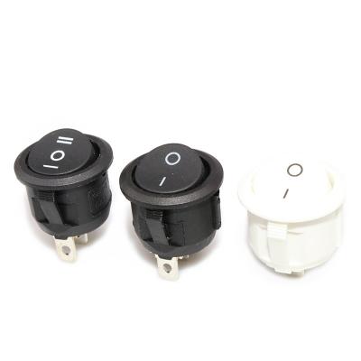 China 2 / 3pins Round Rocker Boat Switch For Ship Usage 6A 250V AC for sale