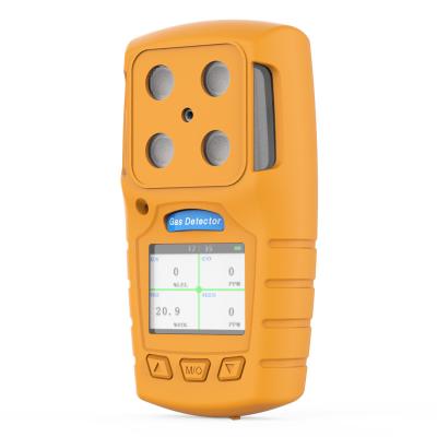 China Diffusion Type Portable Multi Gas Detector PC TPU Material Low / High Alarm for sale