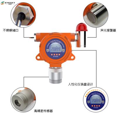 China Pipe Type Ammonia Gas Leak Detector With Sound / Light Alarm 210 * 140 * 92MM for sale