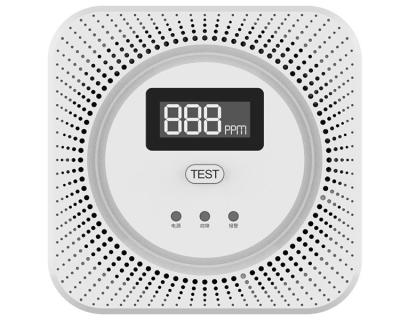 China 250MA Carbon Monoxide Alarm Combustible Gas Detector Voice Warning Battery Powered for sale