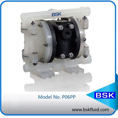 China Low Pressure Plastic Air Driven Double Diaphragm Pump For Strong Acid Strong Alkali Liquids for sale