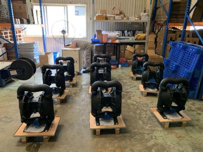 China Chemical Air Operated Double Diaphragm Pump , Diaphragm Oil Pump 0.83 Mpa for sale
