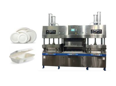 China Biodegradable Sugarcane Bagasse Plate Pulp Fiber Tableware Machine for sale