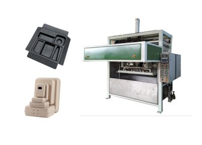 China Nature Color Pulp Split Type Dry In Mould Machine To Prodcue Electronic Paper Tray for sale