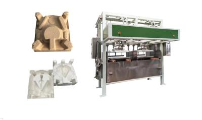 China Cadena de producción de empaquetado de papel de la industria verde que moldea con la máquina presionada caliente en venta