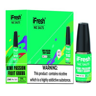 중국 Beginner Ifresh 20 Flavor Vape Liquid Cartridges Vegetable Glycerin Base Ingredient 판매용