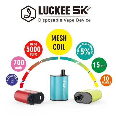 China 5000 Puffs 700mAh Disposable Vape Pod Device BSCI Mesh Coil 15ml Vapers for sale