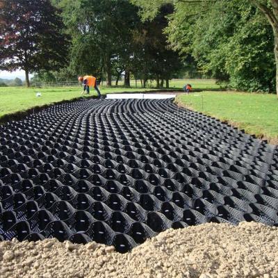 China Ground Enhancement Cellular System Geocell Gravel Stabilizer Mat for sale