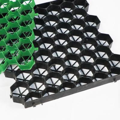 China Ground Plastic Grass Grid Mats For Turf Reinforcement 160-250Ton/Sqm for sale